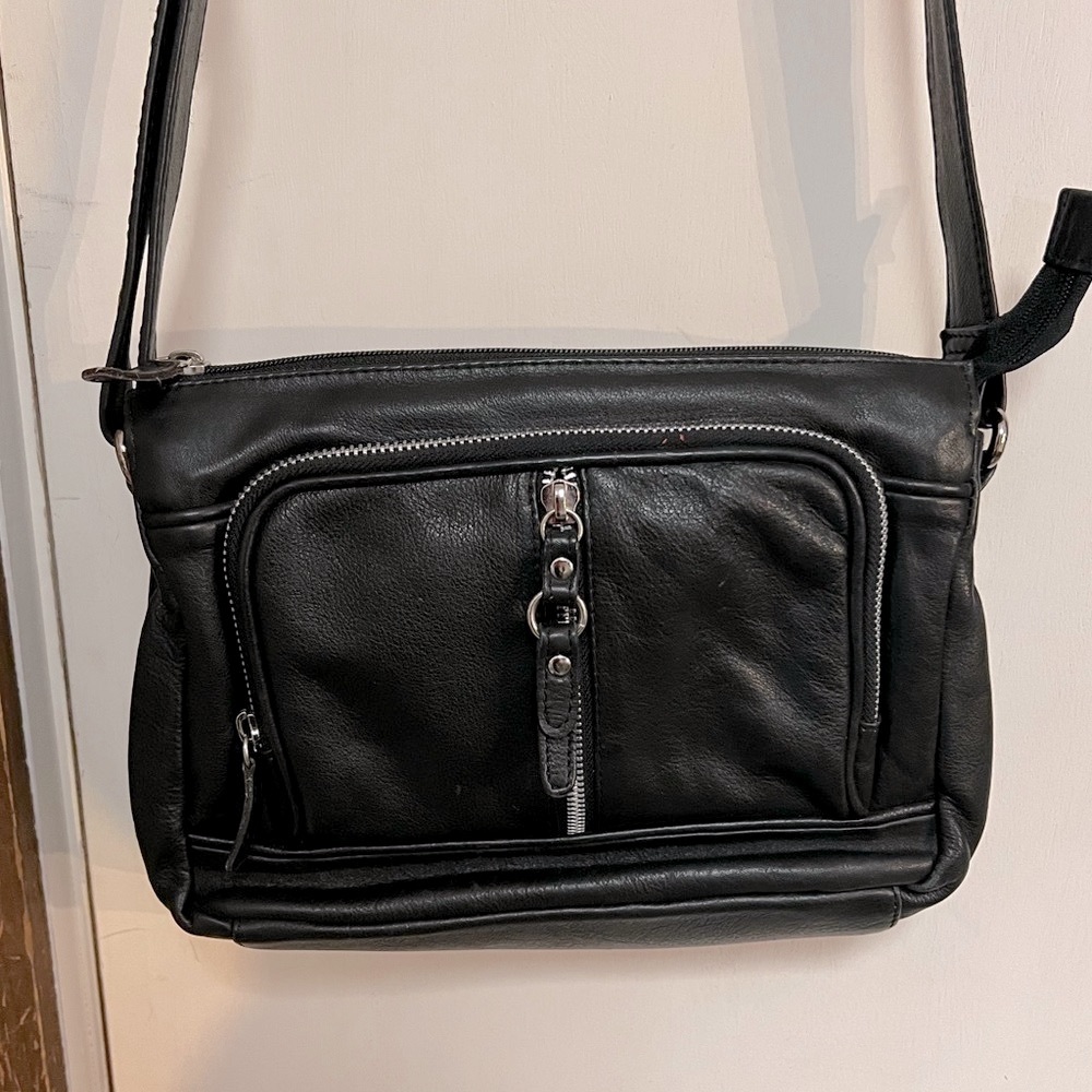 Leather crossbody
